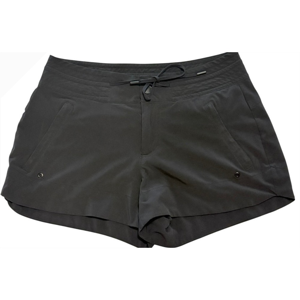 Athleta Trekkie North Shorts Black Hiking Travel Pockets 211376 Womens 2